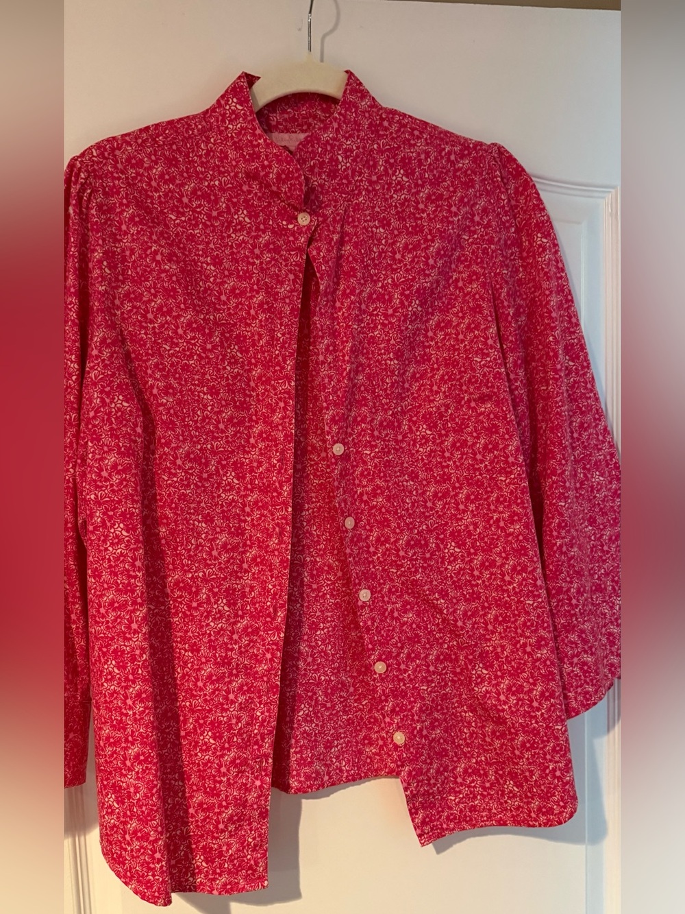 Lilly Pulitzer 3/4 Sleeve Button Down Shirt Size 12